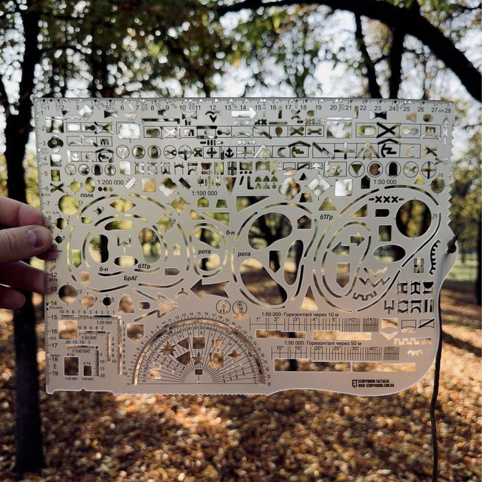 Ecopybook Tactical лінійка ВТЛ протрактор UA
