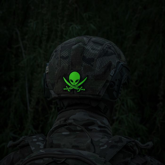 M-Tac нашивка НЛО оператор GID Black/Green
