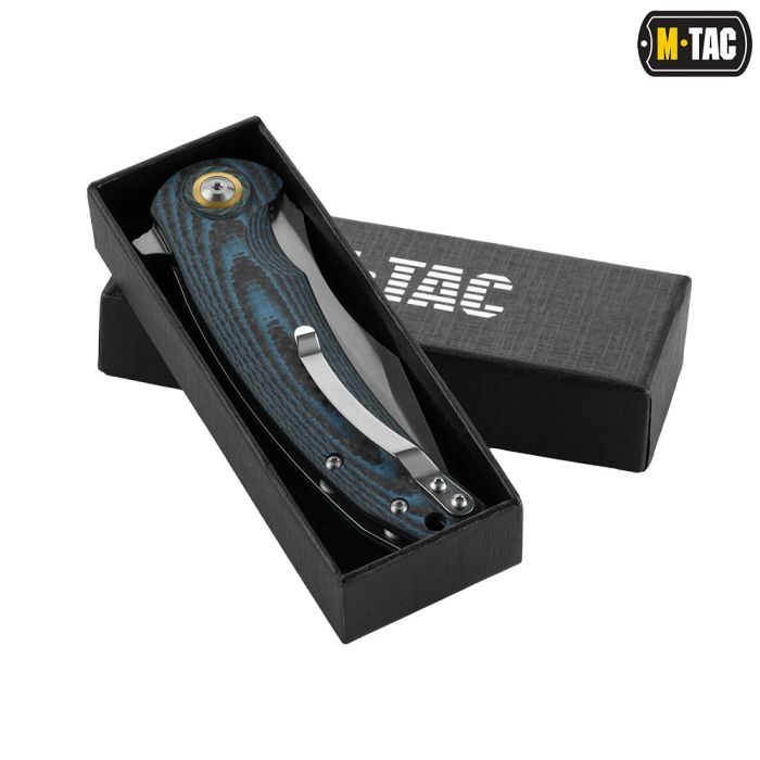 M-Tac ніж складний Type 15 Carbon/Blue