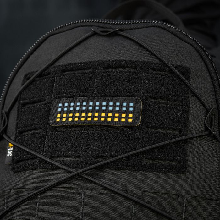 M-Tac нашивка прапор України 25х80 Laser Cut Black/Yellow/Blue/GID
