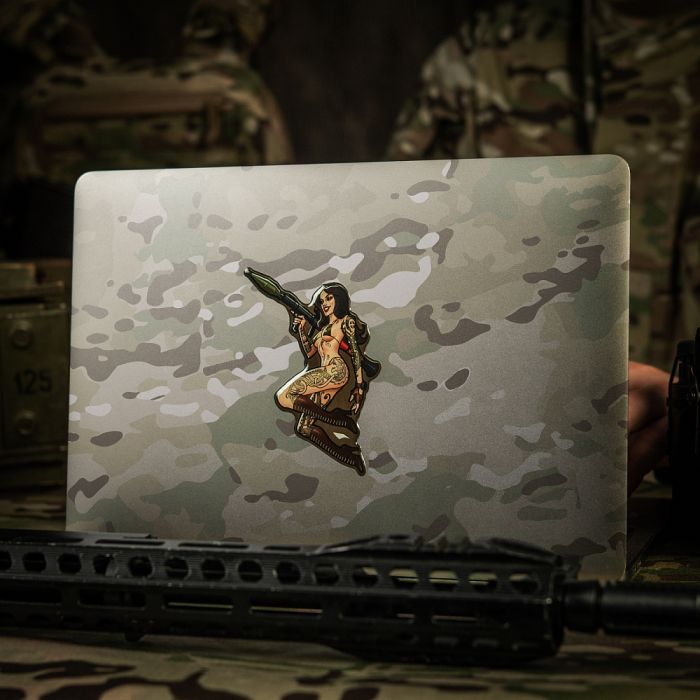 M-Tac наклейка об'ємна Tactical girl №9 РПГ Скандінавік