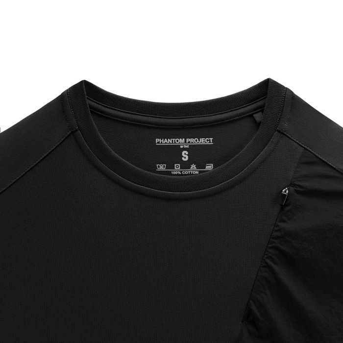 Phantom Project/M-Tac футболка Zipper combo Cotton Nylon Black