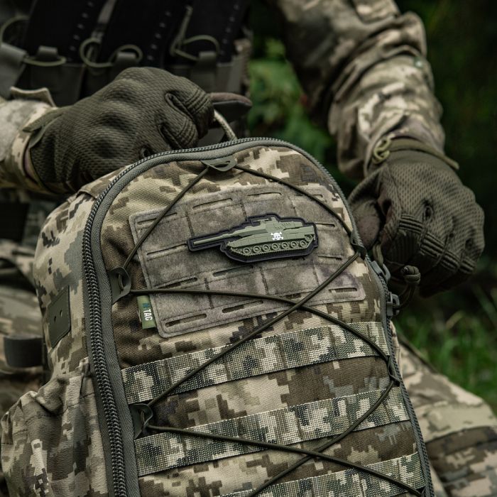 Нашивка Танк череп