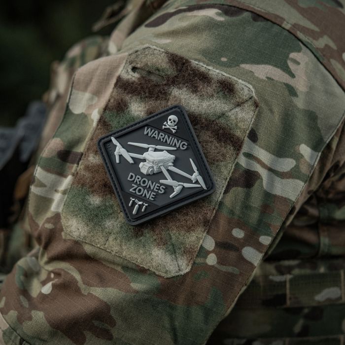 M-Tac нашивка Drones Zone PVC Black
