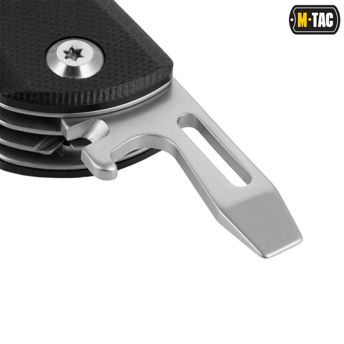 M-Tac ніж складаний Type 9 (6 інструментів) Black/Steel