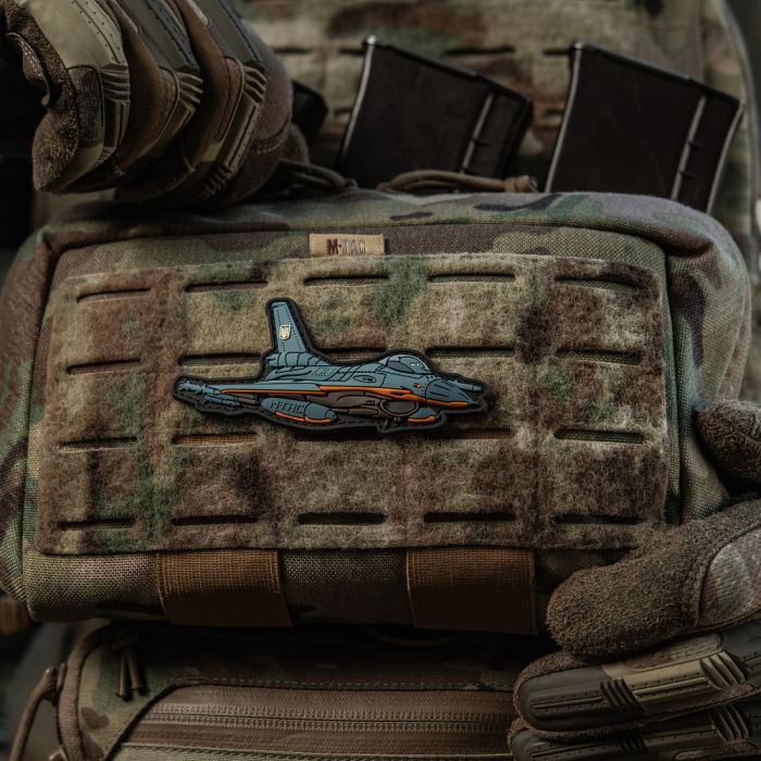 M-Tac нашивка F-16 PVC Blue