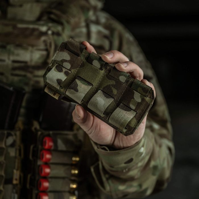 M-Tac підсумок для набоїв 12 калібру горизонтальний Laser Cut Multicam