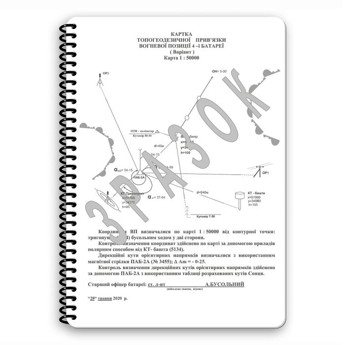 Ecopybook Tactical Блокнот Старшого офіцера батареї