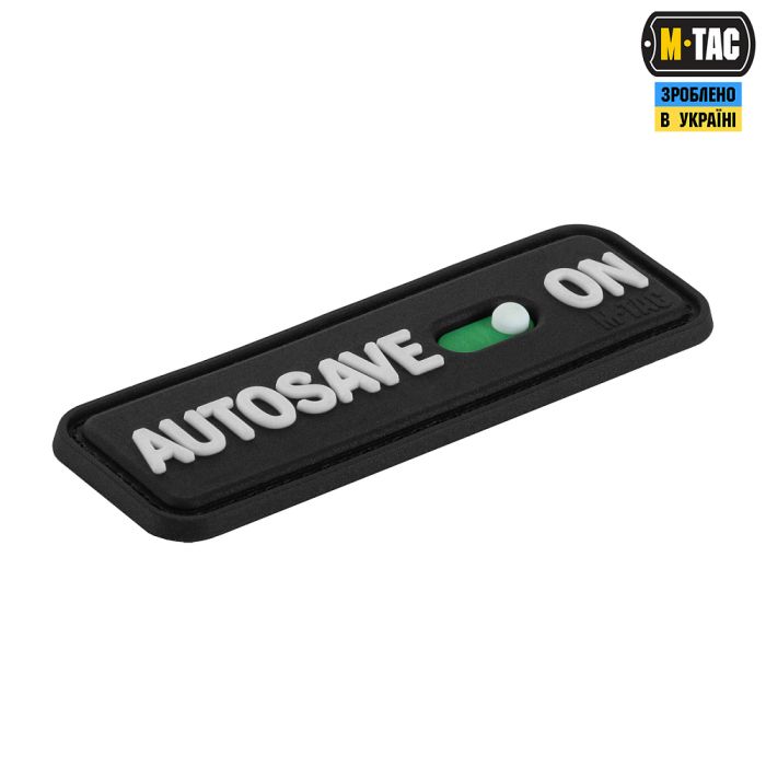 M-Tac нашивка Autosave PVC Black