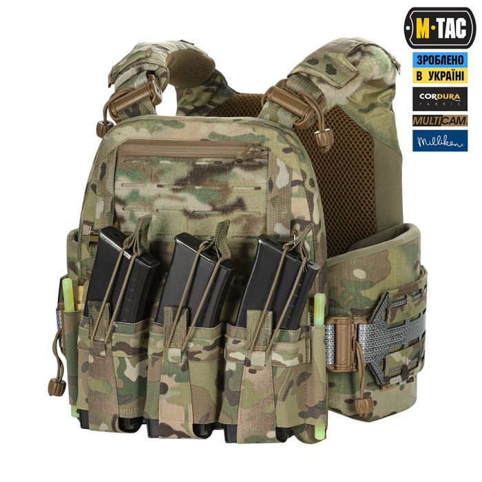 M-Tac плитоноска Cuirass Tiger FAST Elite (розмір плити М) Multicam