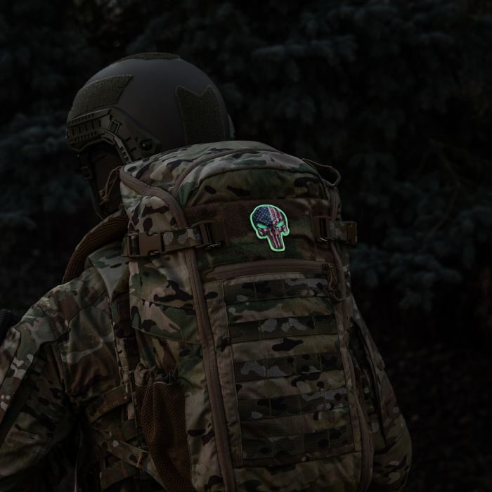 Нашивка Punisher USA GID