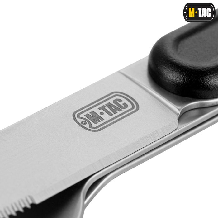 M-Tac столовий набір роз'ємний (3 елемента) Black/Steel