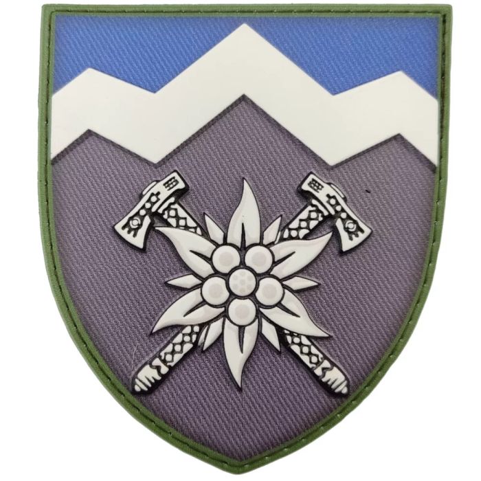 Шеврон ПВХ ЗСУ 10 окрема гірсько-штурмова бригада ОК Захід
