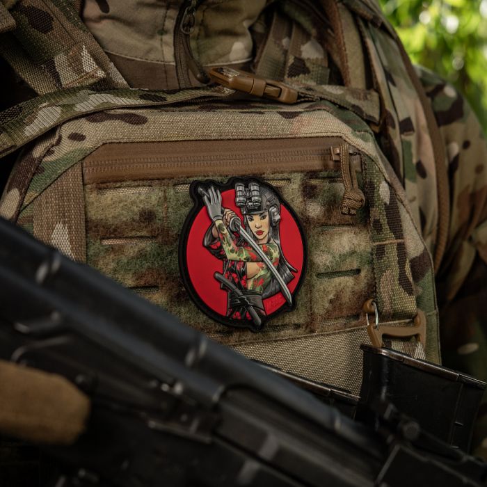 M-Tac нашивка Tactical girl №3 Водограй Green PVC