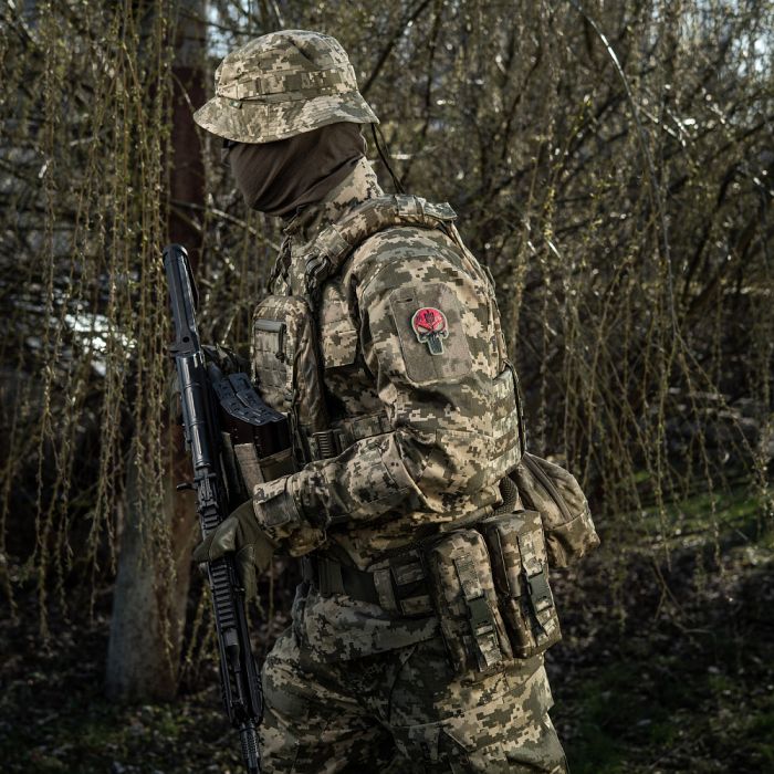 Нашивка Punisher Червоний GID