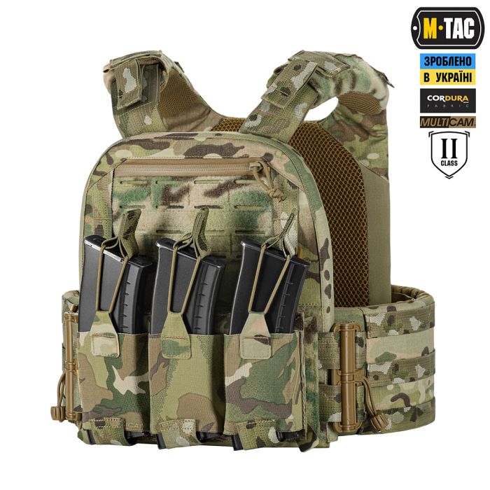 M-Tac плитоноска Cuirass Elite 2 клас захисту (розмір плити M) Multicam