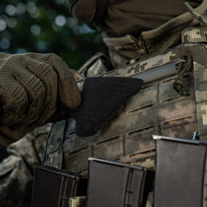 M-Tac нашивка Тризуб Чорнобривці (вишивка) Ranger Green