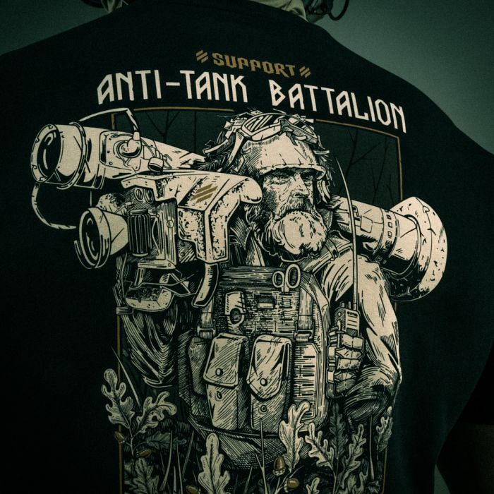 M-Tac футболка Anti-tank Battalion Black