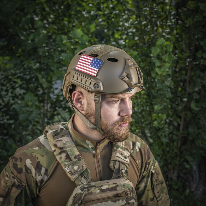 M-Tac нашивка прапор США реверс (80х50 мм) Full Color/GID