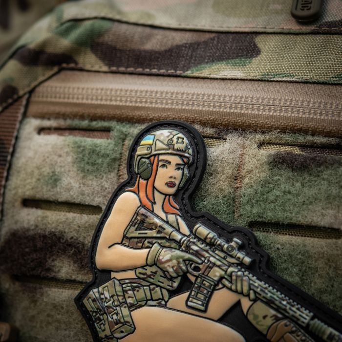 M-Tac нашивка Tactical girl №2 PVC MC