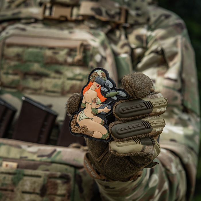 M-Tac нашивка Tactical girl №6 PVC redhead/MC V2