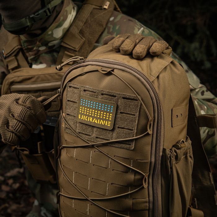 M-Tac нашивка Ukraine Laser Cut Coyote/Yellow/Blue/GID