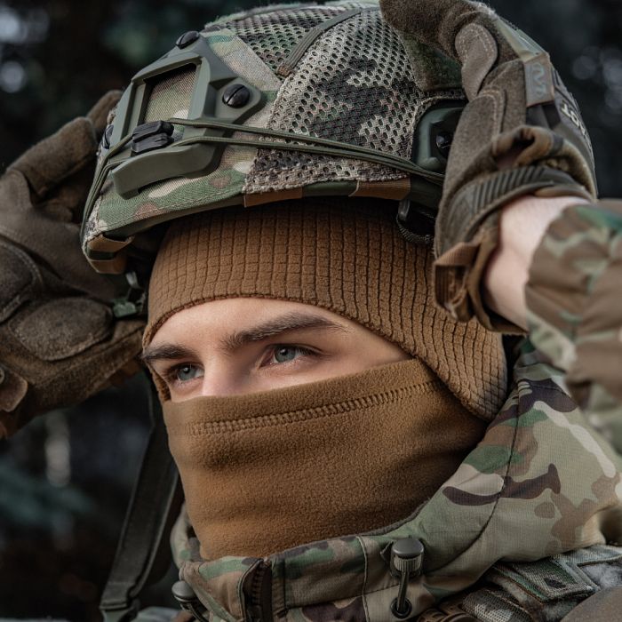 M-Tac шапка-підшоломник Gen.II фліс ріп-стоп Coyote Brown