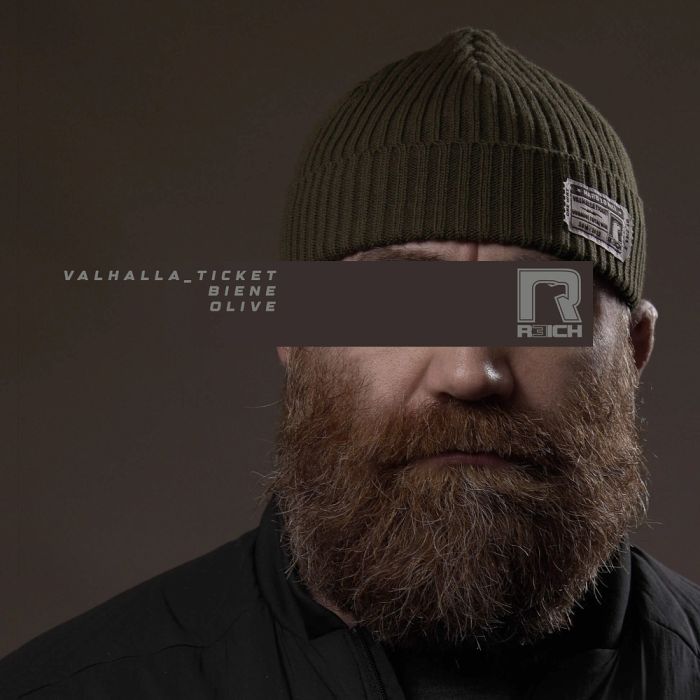 R3ICH шапка біні "Valhalla ticket" olive
