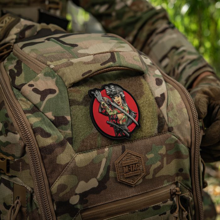 M-Tac нашивка Tactical girl №3 Водограй Green PVC