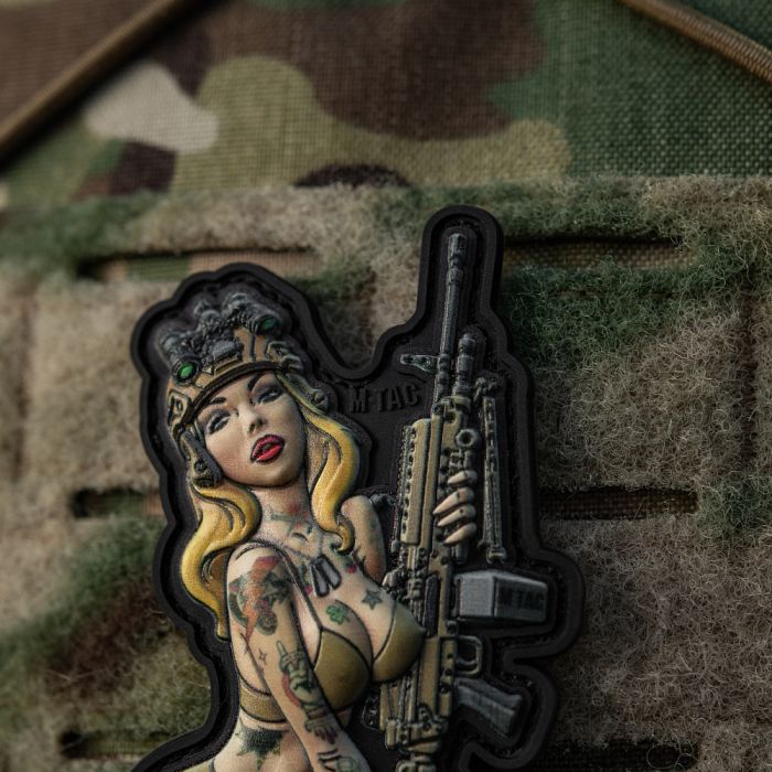M-Tac нашивка Tactical girl №5 PVC Hooligan