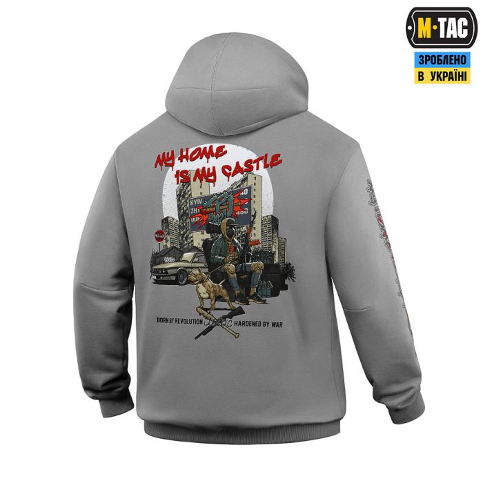 M-Tac кофта Hoodie My Home is my Castle Oversize Hard Light Grey