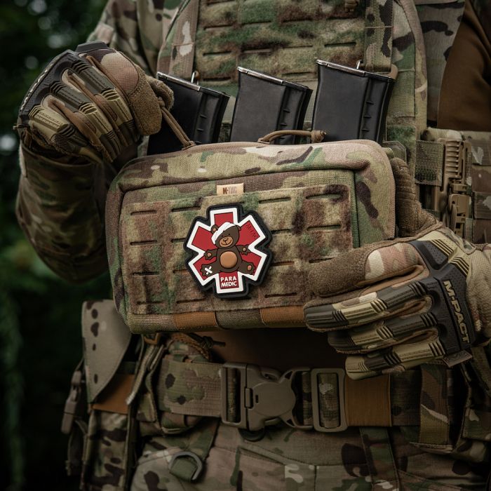 M-Tac нашивка Paramedic Медвідь (PVC) Brown/Black