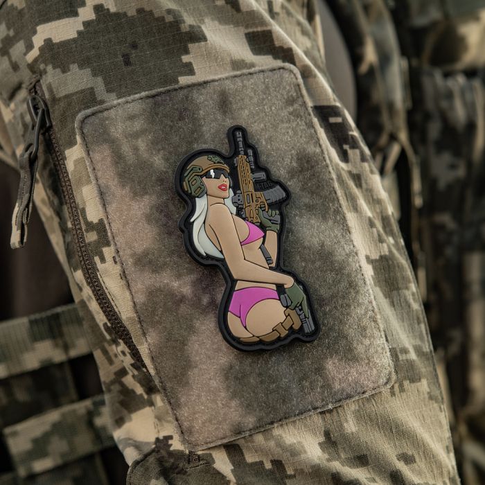 M-Tac нашивка Tactical girl №4 PVC Pink