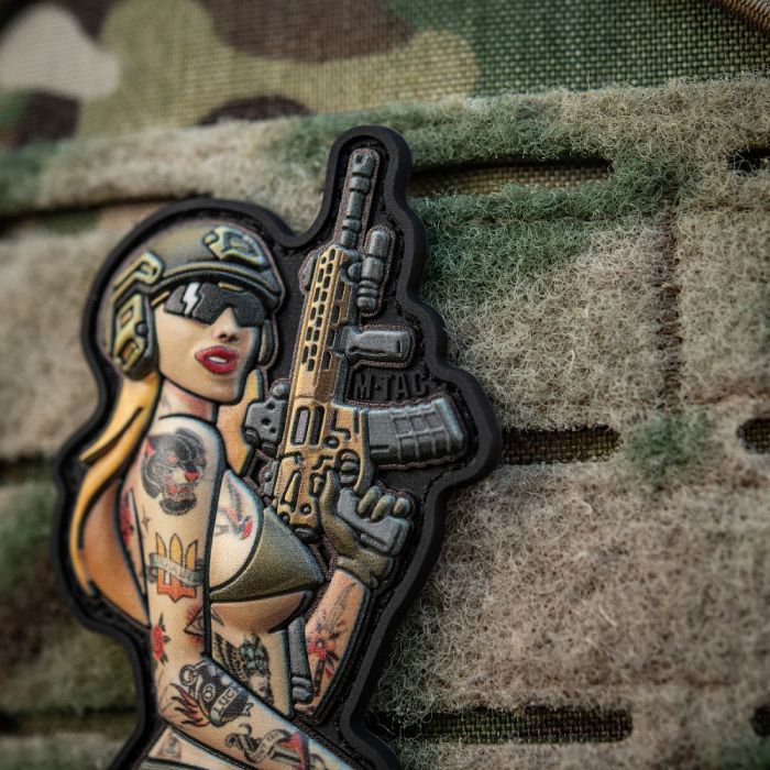 M-Tac нашивка Tactical girl №4 PVC tattoo Пантера