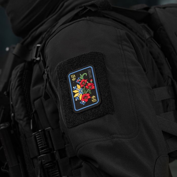 M-Tac нашивка Орнамент Мак (вишивка) Black/Yellow/Blue