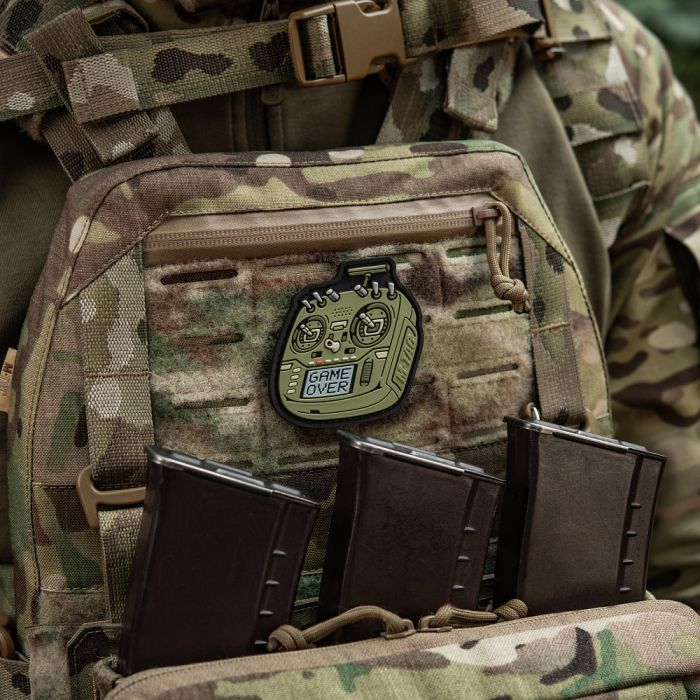 M-Tac нашивка пульт FPV олива (PVC)