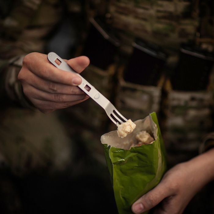 M-Tac столовий набір роз'ємний (3 елемента) Black/Steel