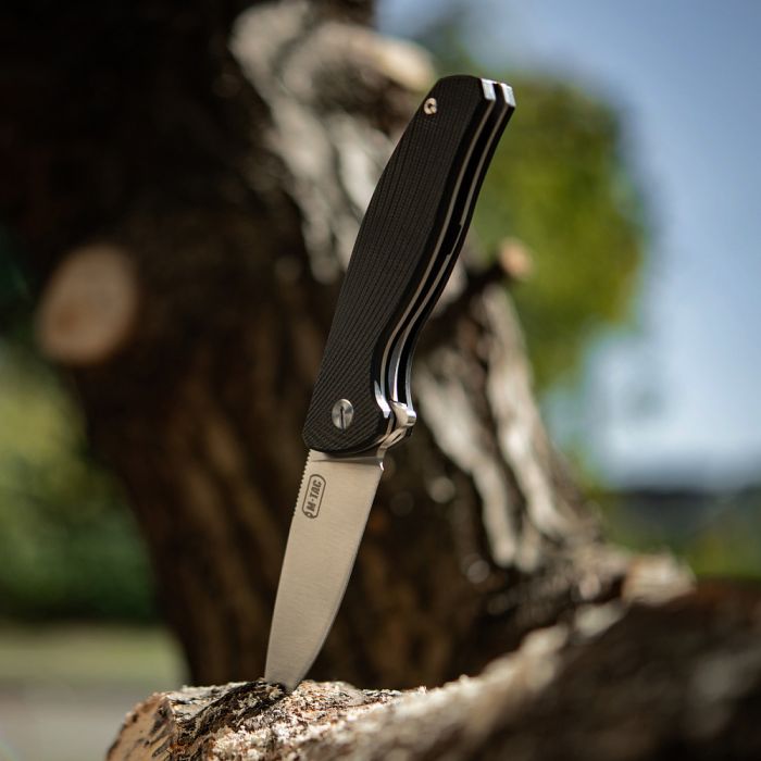 M-Tac ніж складаний Type 11 Black/Steel
