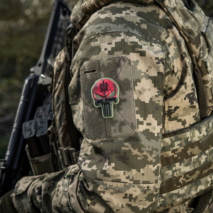 Нашивка Punisher Червоний GID