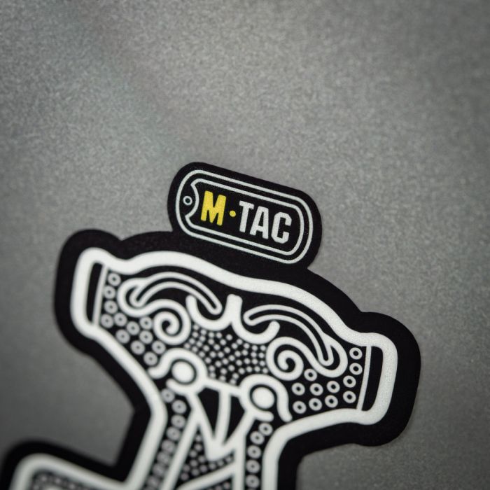 M-Tac наклейка Mjölnir Large світловідбиваюча Black