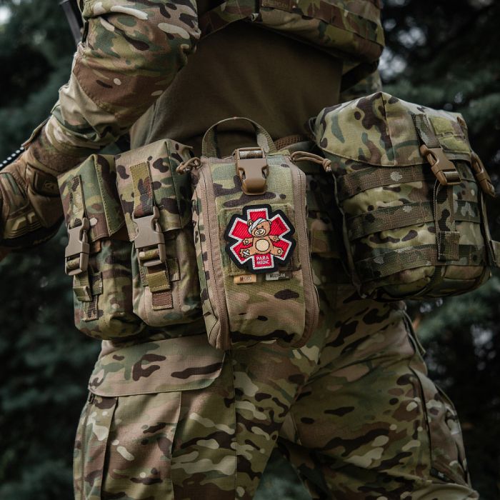 M-Tac нашивка Paramedic Медвідь (вишивка) Bronze/Black