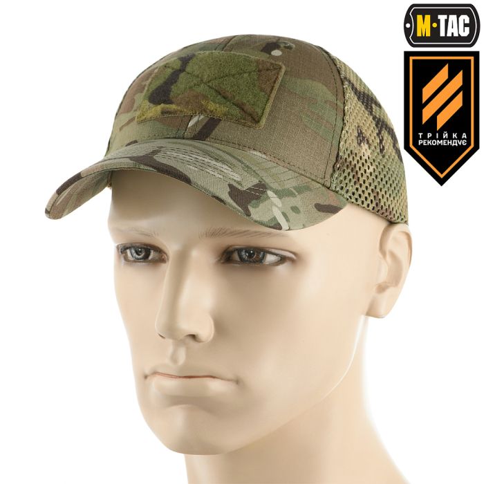 M-Tac бейсболка тактична з сіткою Азов NYCO Extreme Multicam