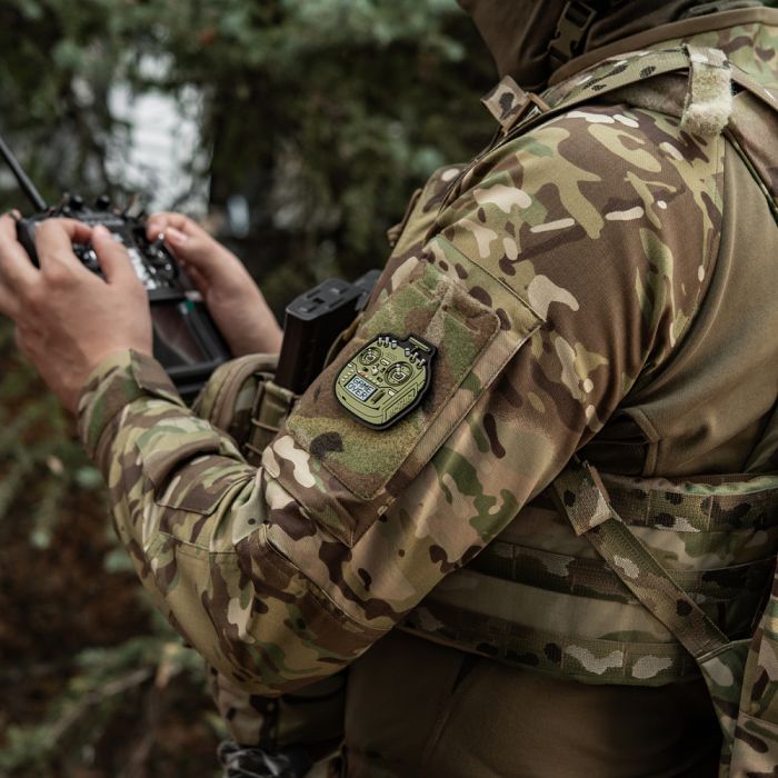 M-Tac нашивка пульт FPV олива (PVC)