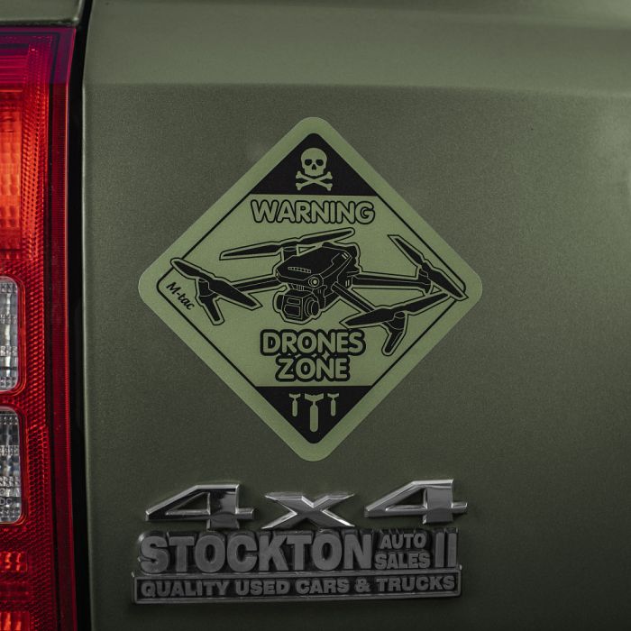 M-Tac наклейка Drones Zone Large Ranger Green