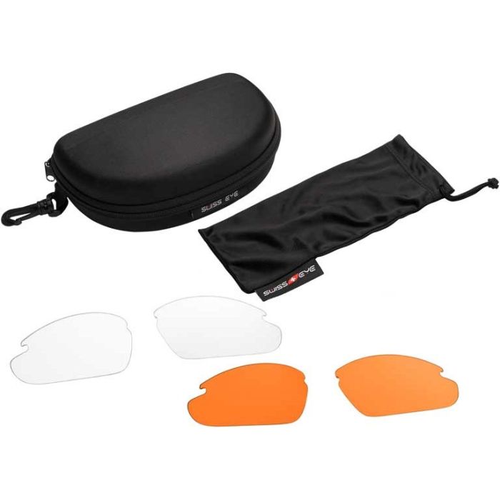 Swiss Eye окуляри Apache Smoke/Orange/Clear Lens/Black Frame