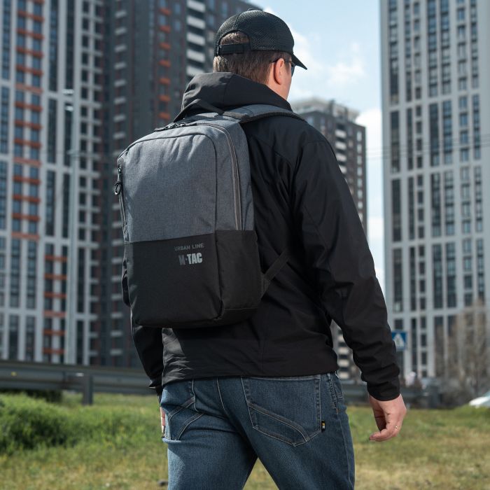 M-Tac рюкзак Urban Line Laptop Pack Dark Grey
