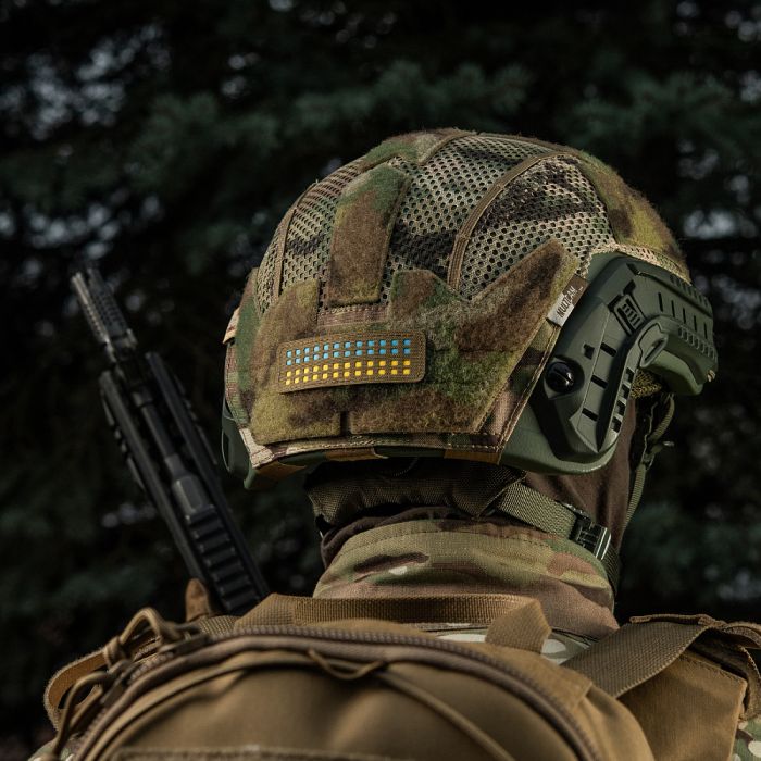 M-Tac нашивка прапор України 25х80 Laser Cut Coyote/Yellow/Blue/GID