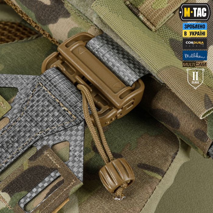 M-Tac плитоноска Cuirass Tiger FAST Elite 2 клас захисту (розмір плити М) Multicam