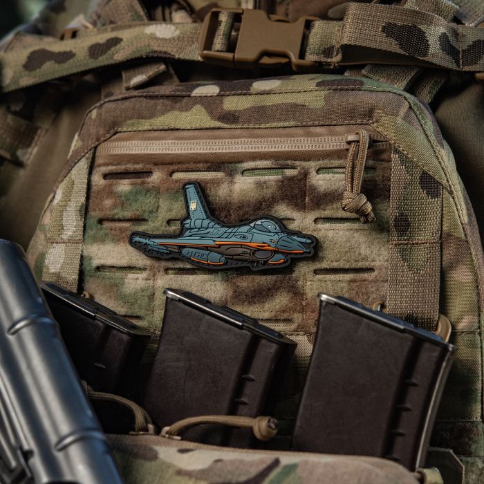 M-Tac нашивка F-16 PVC Blue