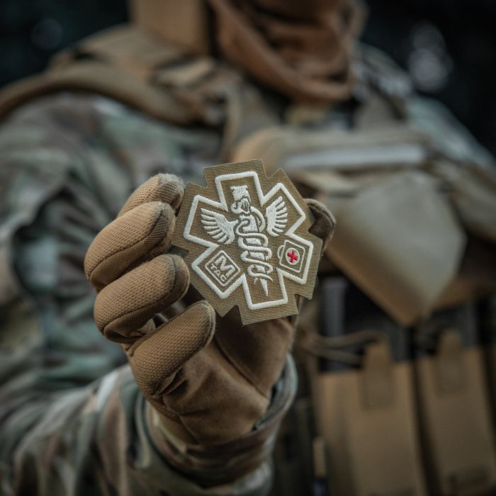 M-Tac нашивка Paramedic (вишивка) Coyote